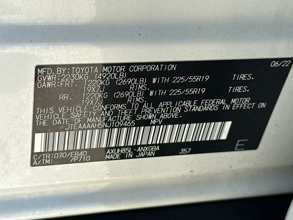 2022 Toyota Venza XLE