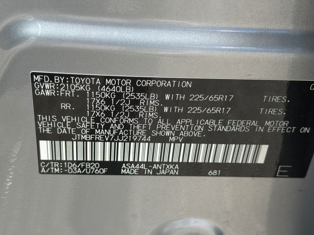 2018 Toyota RAV4 LE