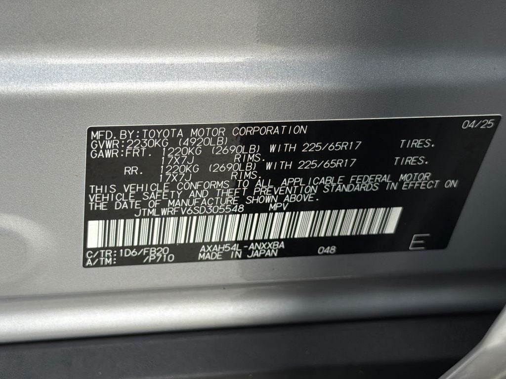 2025 Toyota RAV4 Hybrid LE