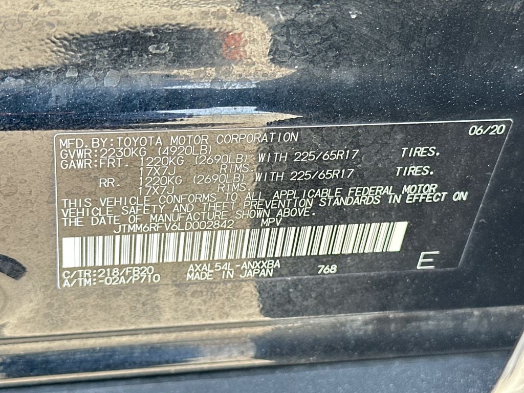 2020 Toyota RAV4 Hybrid LE
